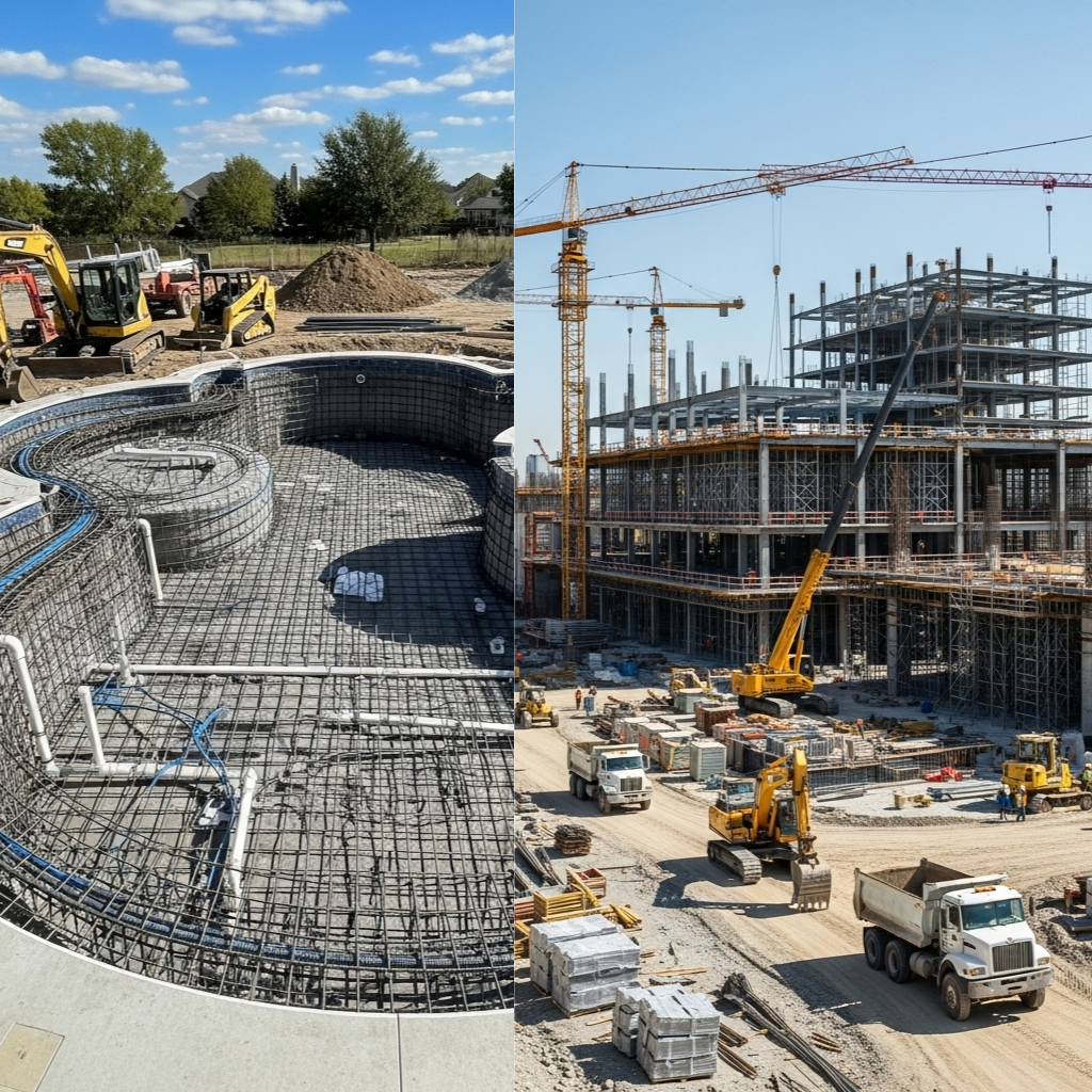 Pool and Commercial outdoor construction