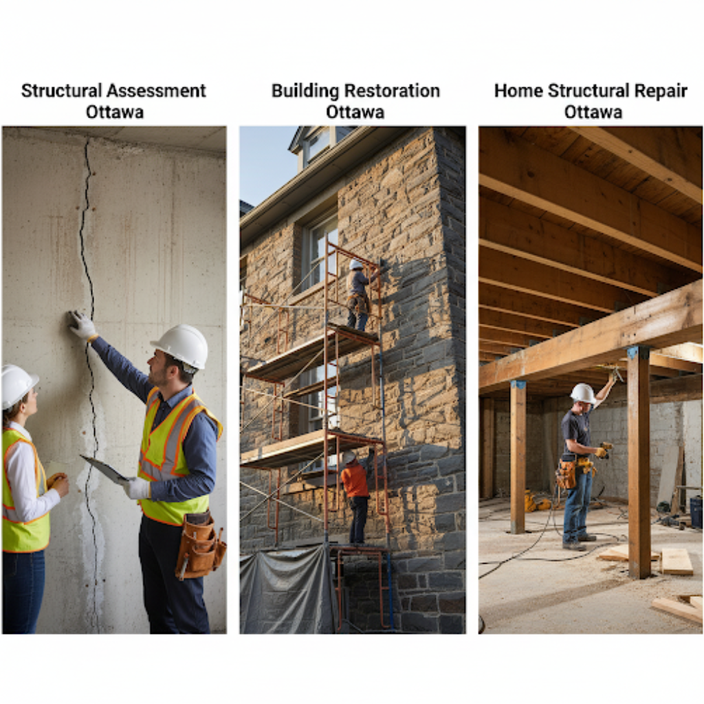 Structural Assessment Ottawa ,Building Restoration Ottawa;Home Structural Repair Ottawa