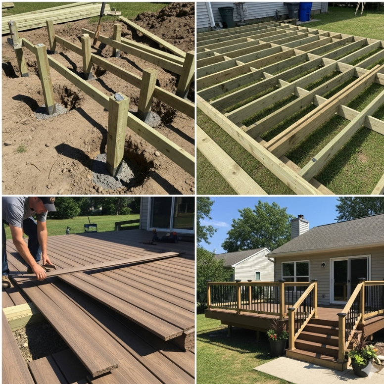 Deck building, Patio installation