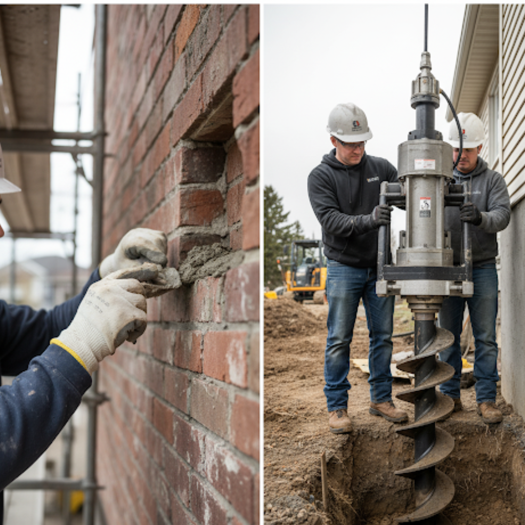 Masonry Repair Ottawa,Helical Piers Ottawa,